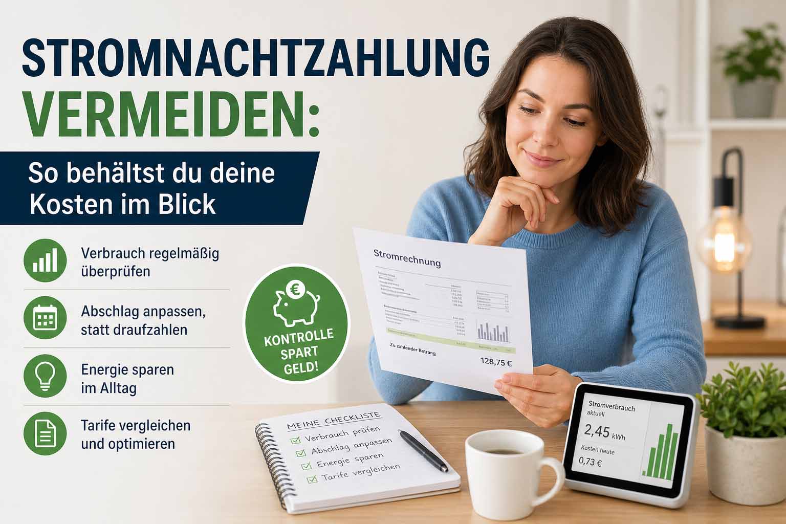 Stromnachzahlung vermeiden So behältst du deine Kosten im Blick
