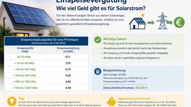Einspeisevergütung