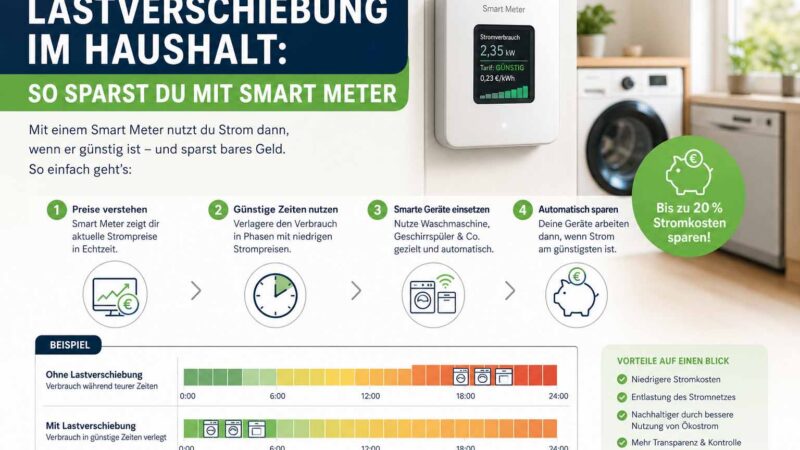 Lastverschiebung: So nutzt du günstige Stromzeiten clever aus