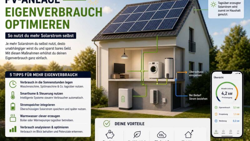 PV-Anlage Eigenverbrauch steigern