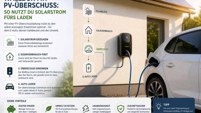 Wallbox mit PV-Überschuss