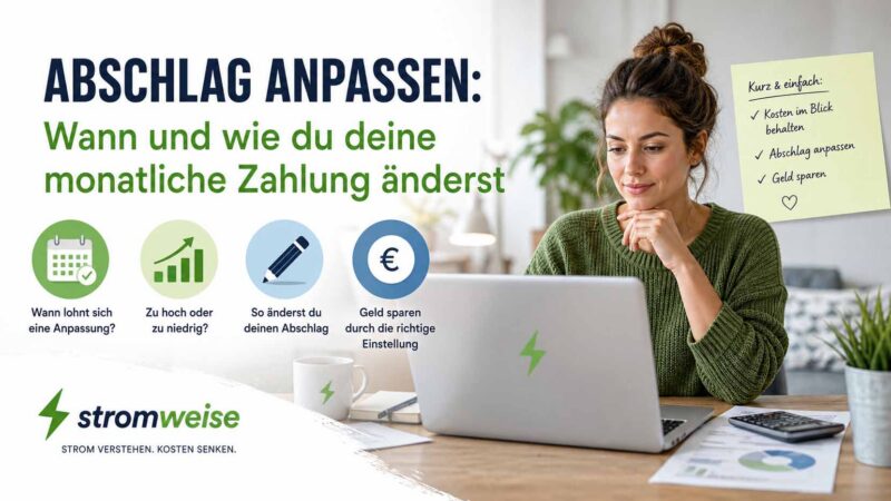 Abschlag anpassen