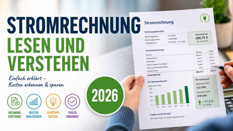Stromrechnung lesen und verstehen