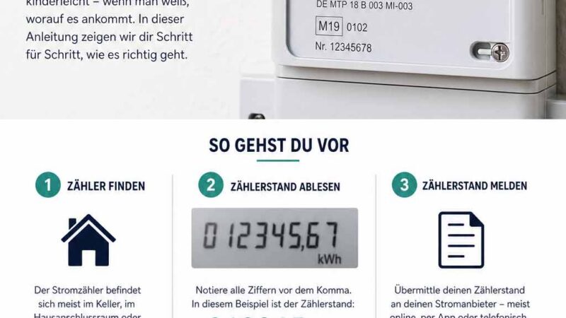 Zählerstand ablesen: So liest du deinen Stromzähler richtig ab